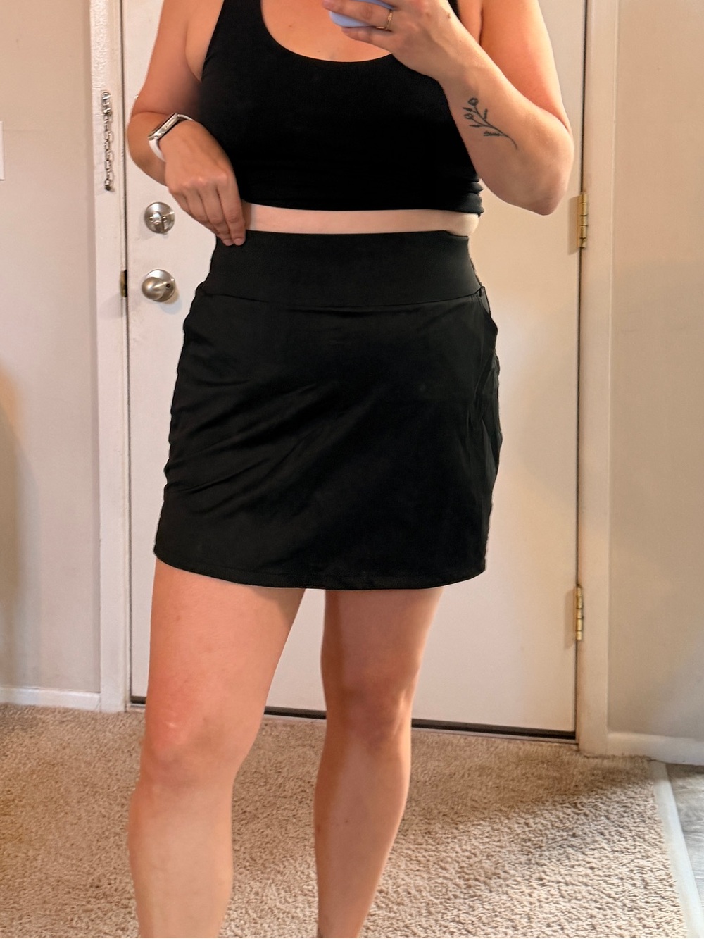 Black Mini Golf Skirt